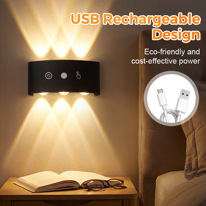 💡 SCONTO DEL 50%! 🔋 Luce notturna a LED ricaricabile con sensore di movimento – Luminosità regolabile, supporto magnetico e perfetta per corridoi, scale e camere da letto 🌙