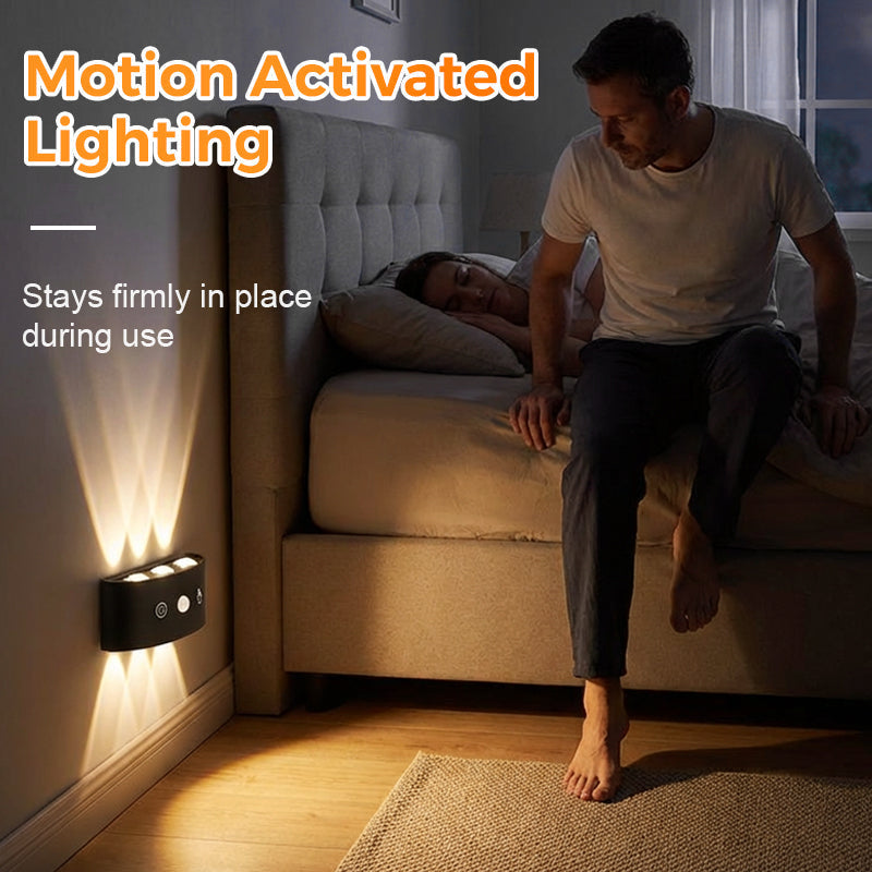 💡 SCONTO DEL 50%! 🔋 Luce notturna a LED ricaricabile con sensore di movimento – Luminosità regolabile, supporto magnetico e perfetta per corridoi, scale e camere da letto 🌙