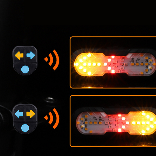 🚴‍♂️ SOLO PER POCO TEMPO: -50% 🔥 Luce di sicurezza intelligente per biciclette con telecomando wireless: il tuo accessorio indispensabile per pedalare in sicurezza