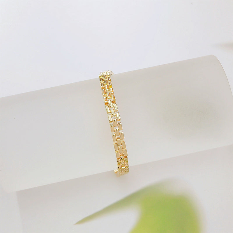 ✨ SCONTO DEL 50% A TEMPO LIMITATO! ✨ Bracciale a maglie geometriche – Minimalista, moderno, delicato 🔷